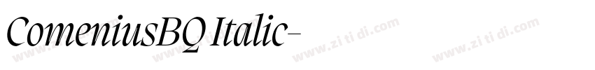 ComeniusBQ Italic字体转换
